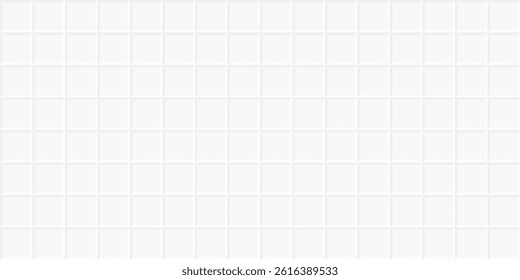 Grey tile design for wall and floor in kitchen, bathroom, toilet and living room. Clean square ceramic tiled grid pattern. Vector illustration