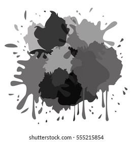 grey tones paint splatter icon image vector illustration design 