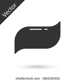 Grey Toothpaste icon isolated on white background. Vector.