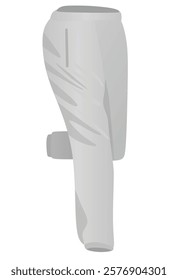 Grey tracksuit bottom. vector illustration