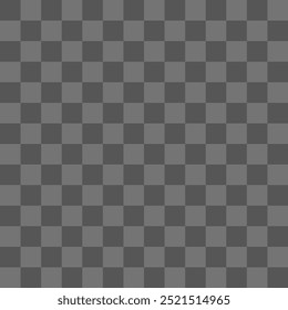 Grey transparency grid. A seamless grid pattern consisting of alternating transparent and light gray squares creates a visually balanced and crisp surface, suitable for design or digital art.