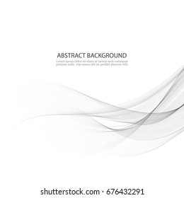 Grey transparent lines in the form of abstract waves.