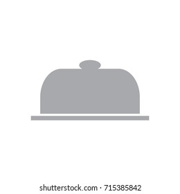 grey tray icon- vector illustration