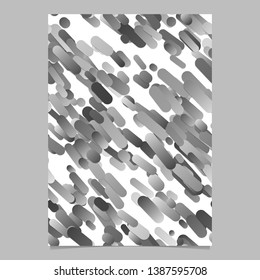 Grey trendy abstract gradient diagonal stripe pattern poster background - vector page template graphic