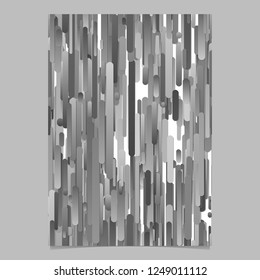 Grey trendy gradient vertical stripe pattern brochure background - vector page template graphic