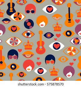 grey trendy vector seamless british pattern