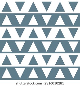 Graues Dreieck. Dreieck auf Streifen-Zeilenhintergrund. Dreiecksmuster, Hintergrund. Zeilenhintergrund. Nahtloses Muster. für Hintergrund, Dekoration, Geschenkverpackung