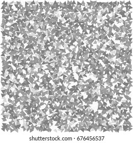 grey triangles. gray background. stipple effect. vector illustration