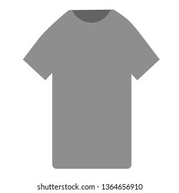 Grey T-shirt flat illustration