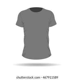 Grey T-shirt template