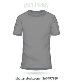 Grey T-shirt Template Man