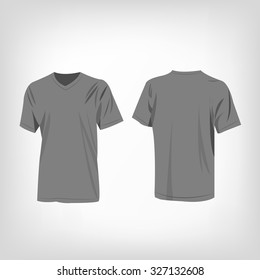 Grey t-shirt vector