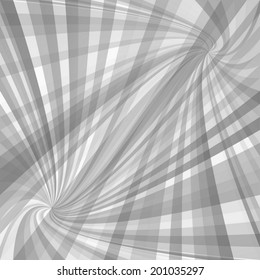 Grey twisted ray pattern background - vector version