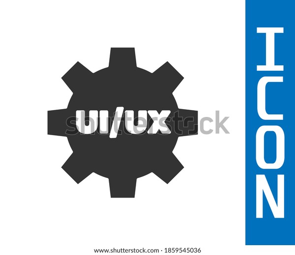 Grey Ui Ux Design Icon Isolated Stock Vector (Royalty Free) 1859545036 ...