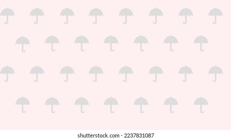 grey umbrellas on the pink background
