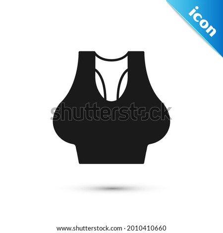 Grey Undershirt icon isolated on white background.  Vector