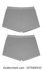 Grey underwear. vector illustration