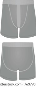 Grey underwear. vector illustration