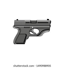 grey unique Air Soft Gun Logo. 