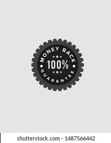 Grey Vector 100% Money Back Guarantee