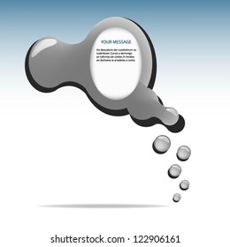 grey vector background eps10 art bubble for message and design