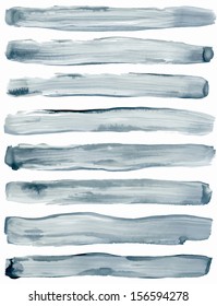 grey vector brush strokes