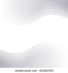 Grey vector halftone design elements isolated on white