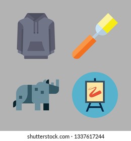 grey vector icon set