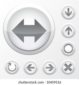 grey vector icons - arrows