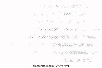 Grey vector modern geometrical circle abstract background. Dotted texture template. Geometric pattern in halftone style with gradient. 