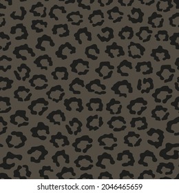grey vector print leopard. seamless print of leopard skin. pattern of animal skins for clothing or print. feline family