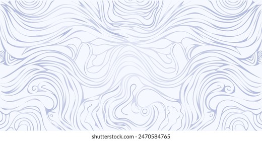 Grey vector seamless pattern with curves element