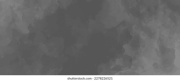 Grey vector watercolor art background with clouds and sky. Hand drawn vector texture. Heaven. Watercolour monochrome landscape. Abstract template for flyers, cards, poster, cover or design interior.	
