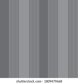Grey vertical striped seamless pattern background suitable for fashion textiles, graphics