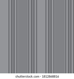 Grey vertical striped seamless pattern background suitable for fashion textiles, graphics