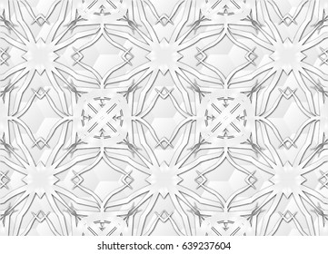 Grey Vintage pattern backgrounds for design.