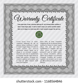 Grey Warranty. Customizable, Easy to edit and change colors. With quality background. Nice design. 