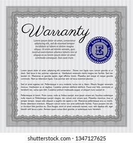 Grey Warranty. Customizable, Easy to edit and change colors. With quality background. Good design. 