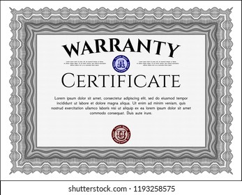 Grey Warranty. Money Pattern. Customizable, Easy to edit and change colors. With quality background. 