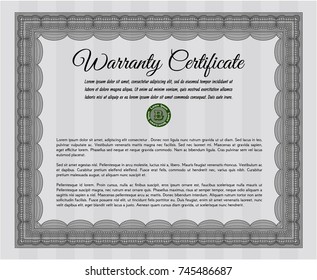 Grey Warranty. Nice design. With background. Customizable, Easy to edit and change colors. 