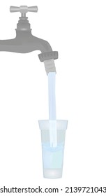 Agua griega. ilustración vectorial