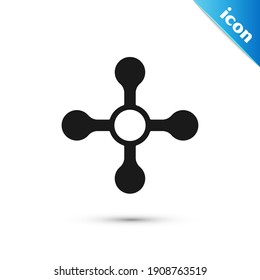 Icono del grifo de agua aislado en fondo blanco.  Vector