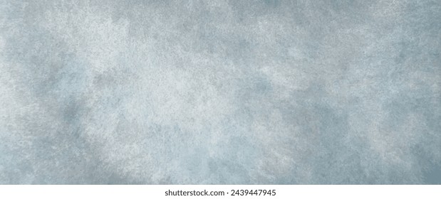 Grey watercolor art background. Old paper. Marble. Stone. Hand drawn watercolor grey blue vector texture for cards, flyers, poster. Stucco. Wall. Brushstrokes and splashes. Painted template for design