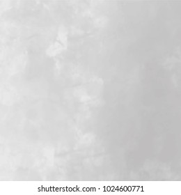 grey watercolor background pattern with very soft cloudscape left half, vector illustration