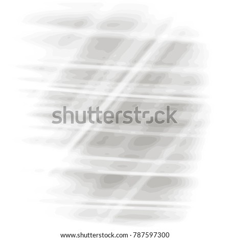 grey watercolor blurred pattern with white crossing streaks on white background, vector illustration