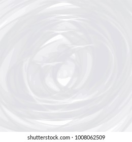 grey watercolor spiral circle pattern with irregular curved edgy white highlighted lines, vector illustration