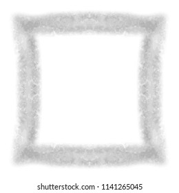 grey watercolor squared cloudscape marble surface frame border pattern, vector illustration