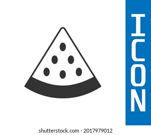 Grey Watermelon icon isolated on white background.  Vector