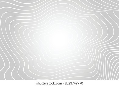 Grey Wave Lines Frame Pattern Abstract Background. Vector