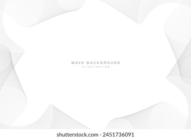 fondo elegante moderno de la onda gris
